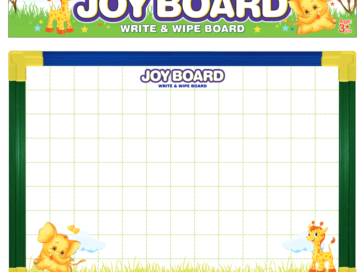 joy board jr write and wipe board green and blue color